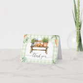 Lokaal geteeld Baby shower gevouwen bedankkaarten Bedankkaart (Voorkant)