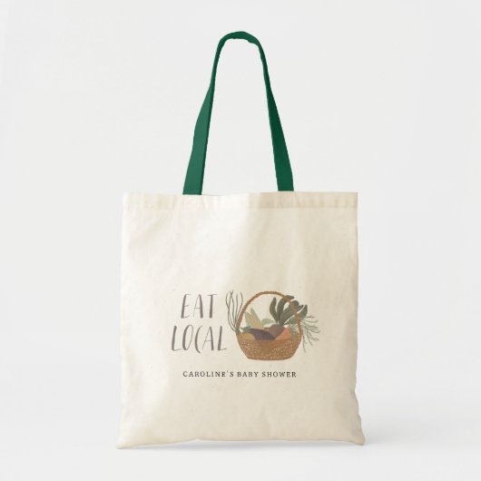 lokaal geteeld Baby shower gunst Tote Bag (Voorkant)