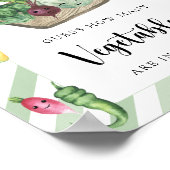 Lokaal geteeld baby shower - hoeveel groenten poster (Hoek)