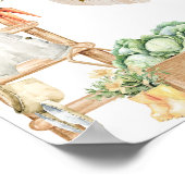 Lokaal geteeld Baby shower Hoeveel Snoepjes Game Poster (Hoek)