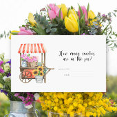 Lokaal geteeld baby shower - Hoeveel snoepjes Informatiekaartje