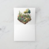 Lokaal geteeld Baby shower in de mand van de landb Bedankkaart (Binnen)