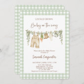 Lokaal geteeld Baby shower Kaart (Voorkant / Achterkant)