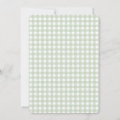 Lokaal geteeld Baby shower Kaart (Achterkant)