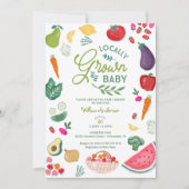 Lokaal geteeld Baby shower Kaart (Voorkant)
