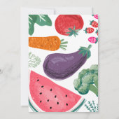 Lokaal geteeld Baby shower Kaart (Achterkant)