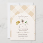 Lokaal geteeld Baby shower Kaart (Voorkant)