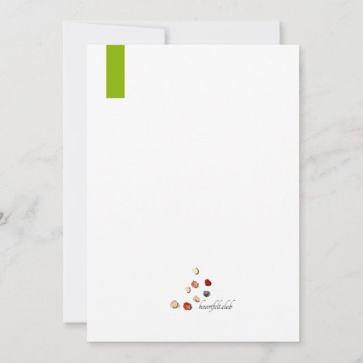 Lokaal geteeld Baby shower Kaart (Achterkant)