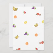 Lokaal geteeld Baby shower Kaart (Achterkant)