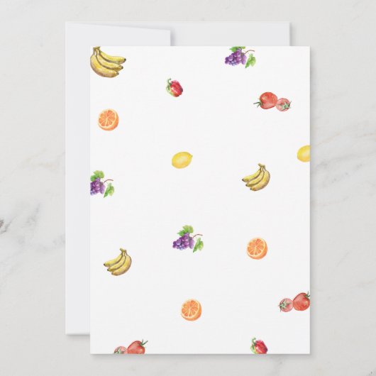 Lokaal geteeld Baby shower Kaart (Achterkant)