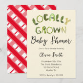 Lokaal geteeld Baby shower Kaart (Voorkant / Achterkant)