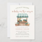 Lokaal geteeld Baby shower Kaart (Voorkant)