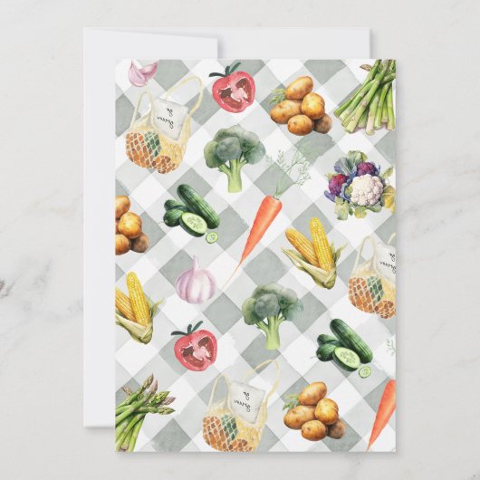 Lokaal geteeld Baby shower Kaart (Achterkant)