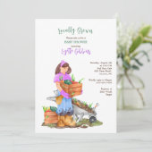 Lokaal geteeld Baby shower Kaart (Staand voorkant)