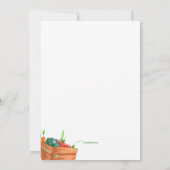 Lokaal geteeld Baby shower Kaart (Achterkant)