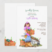 Lokaal geteeld Baby shower Kaart (Voorkant / Achterkant)