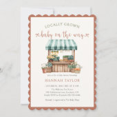 Lokaal geteeld Baby shower Kaart (Voorkant)