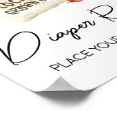 Lokaal geteeld Baby shower Luier Raffle Sign Poster (Hoek)