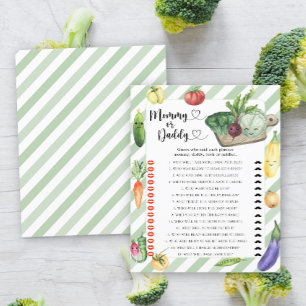 Lokaal geteeld baby shower - mama of papa spel