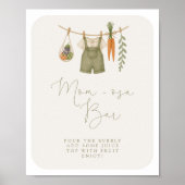 Lokaal geteeld Baby shower Mom-osa Bar Poster (Voorkant)