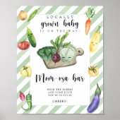 lokaal geteeld baby shower - Momosa bar Poster (Voorkant)