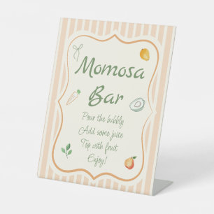 Lokaal geteeld Baby shower Momosa Bar Reclamebord Met Voetstuk