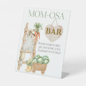Lokaal geteeld Baby shower Momosa Bar Reclamebord Met Voetstuk (Voorkant)
