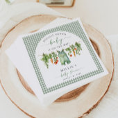 Lokaal geteeld Baby shower Papier servetten Sage G