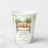 Lokaal geteeld Baby shower Papieren Bekers (Voorkant)