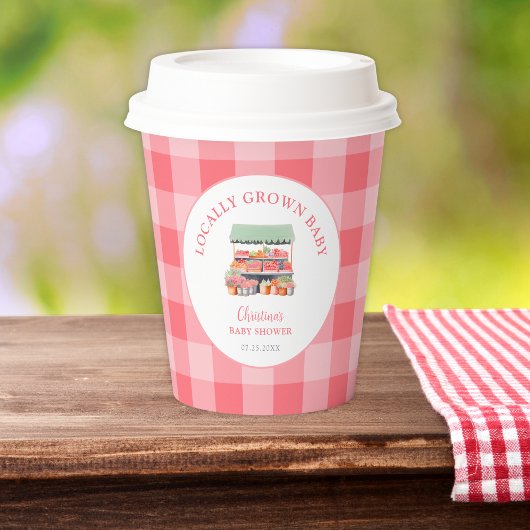 Lokaal geteeld Baby shower Papieren Bekers
