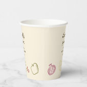 Lokaal geteeld Baby shower Papieren Bekers (Rechts)