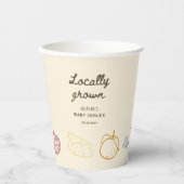 Lokaal geteeld Baby shower Papieren Bekers (Voorkant)