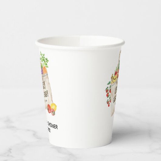 Lokaal geteeld Baby shower Papieren Bekers (Links)