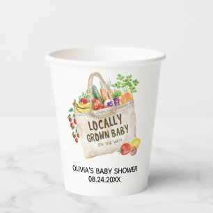 Lokaal geteeld Baby shower Papieren Bekers