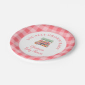 Lokaal geteeld Baby shower Papieren Bordje (Gekanteld)