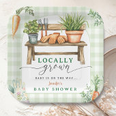 Lokaal geteeld Baby shower Papieren Bordje