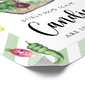 Lokaal geteeld baby shower - raad eens hoeveel sno poster (Hoek)