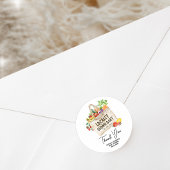 Lokaal geteeld Baby shower Ronde Sticker