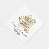 Lokaal geteeld Baby shower Servet (Hoek)