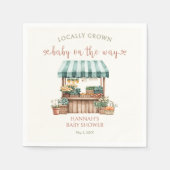 Lokaal geteeld Baby shower Servet (Voorkant)