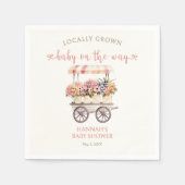 Lokaal geteeld Baby shower Servet (Voorkant)