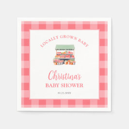 Lokaal geteeld Baby shower Servet