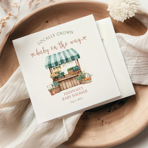 Lokaal geteeld Baby shower Servet