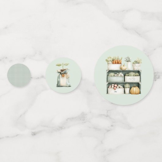 Lokaal geteeld Baby shower tafel Confetti Groente (Achterkanten)