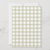 Lokaal geteeld Baby shower uitnodiging, boeren mar Kaart (Achterkant)