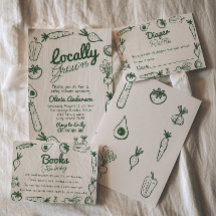 Lokaal geteeld Baby shower van de boerenmarkt