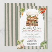  lokaal geteeld Baby shower van de versmarkt Kaart (Voorkant / Achterkant)