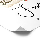 Lokaal geteeld Baby shower voedsel teken Poster (Hoek)