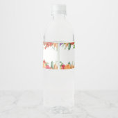 Lokaal geteeld Baby shower Waterfles Etiket (Achterkant)