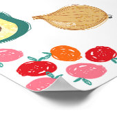 Lokaal geteeld Baby shower Welkomstbord Poster (Hoek)